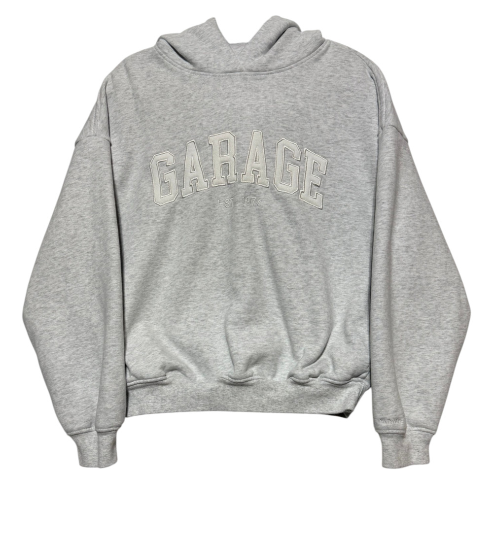 Garage Women's XXS Light Gray Hoodie Pullover Sweatshirt RN 121340